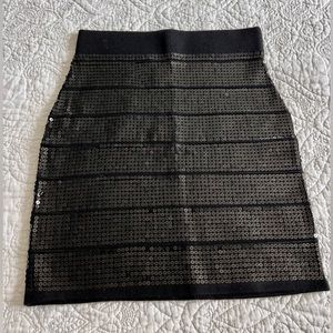 Forever 21 Black Sequin Skirt